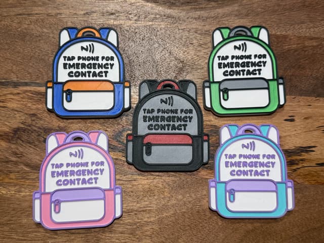 Backpacks NFC tag